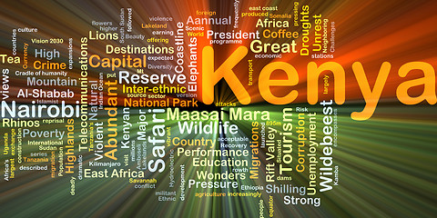 Image showing Kenya background concept glowing