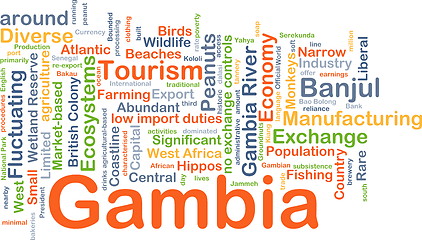 Image showing Gambia background concept