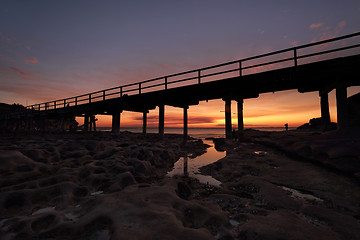 Image showing Sunset Bare Island La Perouse Sydney