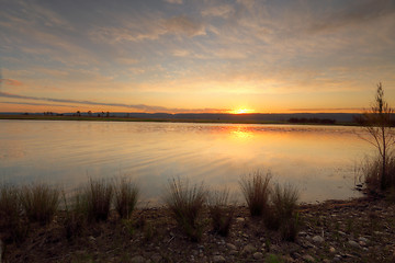 Image showing Sunset views over Duralia Lake Penrith