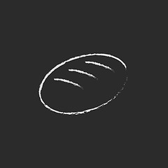 Image showing Loaf icon drawn in chalk.