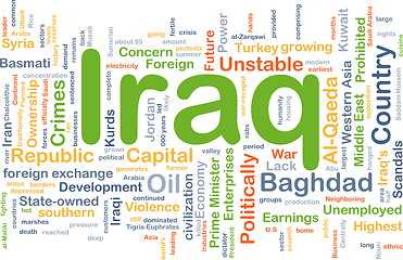 Image showing Iraq background concept