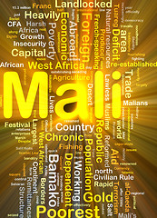 Image showing Mali background concept glowing