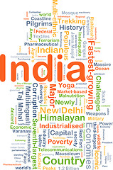 Image showing India background concept