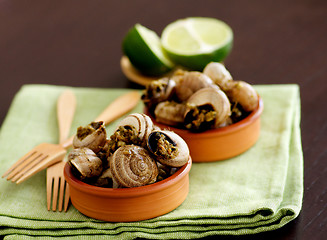 Image showing Snails with Garlic Butter