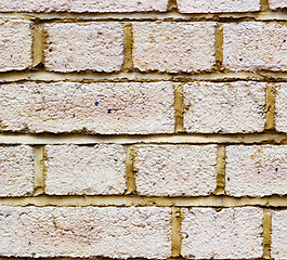 Image showing in london abstract    texture of a ancien wall and ruined brick