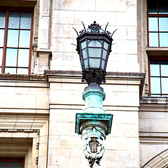 Image showing europe in the wall of london lantern and abstract illumination