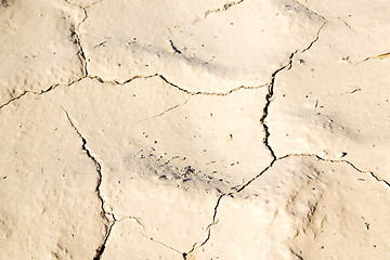 Image showing brown dry sand in sahara white