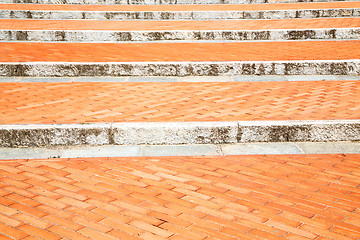 Image showing step   brick in  italy  