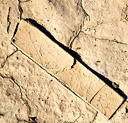 Image showing brown dry sand in sahara desert morocco africa erosion and abstr