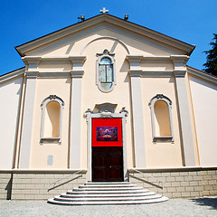 Image showing old architecture in italy europe milan religion and sunlight