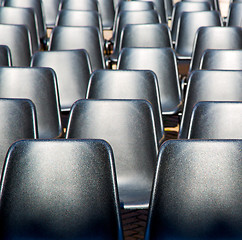 Image showing empty seat in italy europe background black  texture