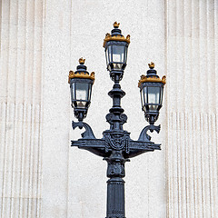 Image showing europe in the wall of london lantern and abstract illumination