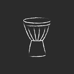 Image showing Timpani icon drawn in chalk.