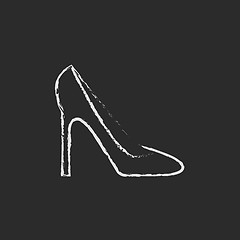 Image showing Shoe icon drawn in chalk.