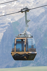 Image showing Ski lift cable booth or car