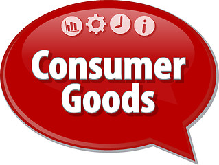 Image showing Consumer Goods  blank business diagram illustration