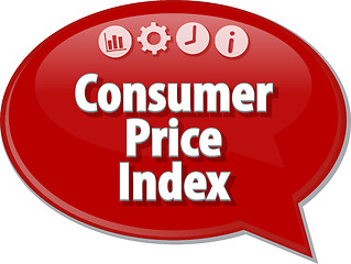 Image showing Consumer Price Index blank business diagram illustration