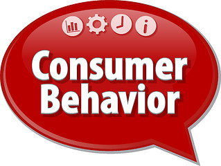 Image showing Consumer Behavior  blank business diagram illustration
