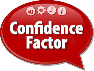Image showing Confidence Factor  blank business diagram illustration