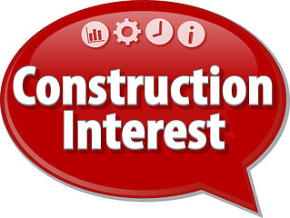 Image showing Construction Interest  blank business diagram illustration
