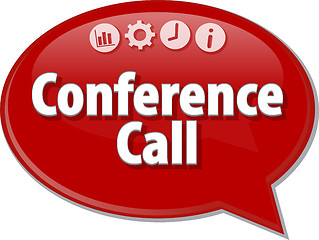 Image showing Conference Call  blank business diagram illustration