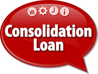 Image showing Consolidation Loan  blank business diagram illustration