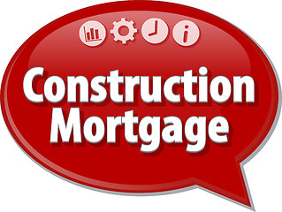 Image showing Construction Mortgage  blank business diagram illustration