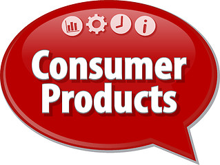 Image showing Consumer Products  blank business diagram illustration