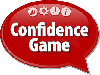 Image showing Confidence Game  blank business diagram illustration