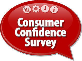 Image showing Consumer Confidence Survey blank business diagram illustration