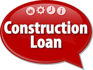 Image showing Construction Loan  blank business diagram illustration