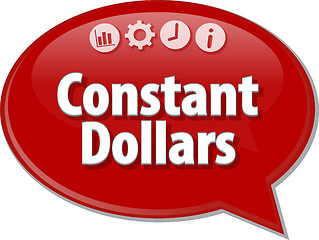 Image showing Constant Dollars  blank business diagram illustration