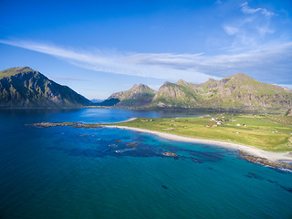 Image showing Flakstad aerial