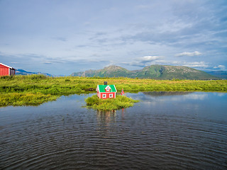 Image showing Miniature norwegian house