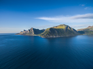 Image showing Aerial Lofoten