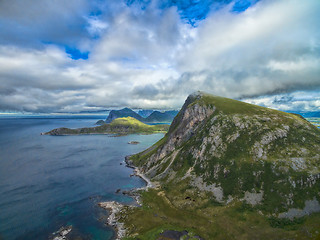Image showing Scenic view of Lofoten