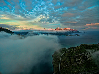 Image showing On Lofoten above clouds