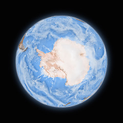 Image showing Antarctica on planet Earth