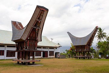 Image showing Toraja ethnic architecture, Bitung City