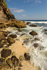 Image showing coastline at Nusa Penida island