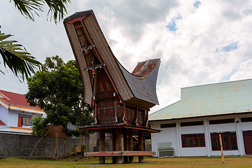 Image showing Toraja ethnic architecture, Bitung City