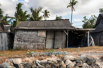 Image showing indonesian house - shack on beach