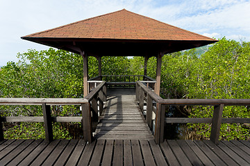 Image showing Indonesian landscape with walkway