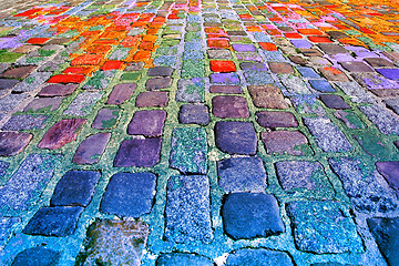 Image showing Colourful stone floor