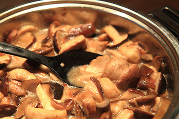 Image showing preparing mushrooms food