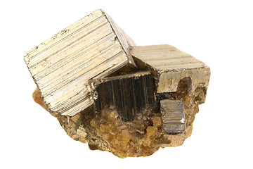 Image showing golden pyrite mineral 