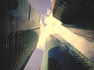 Image showing modern skyscrapers in Moscow