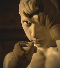 Image showing portrait of a kickboxer