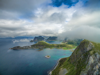 Image showing Clouds above Lofoten